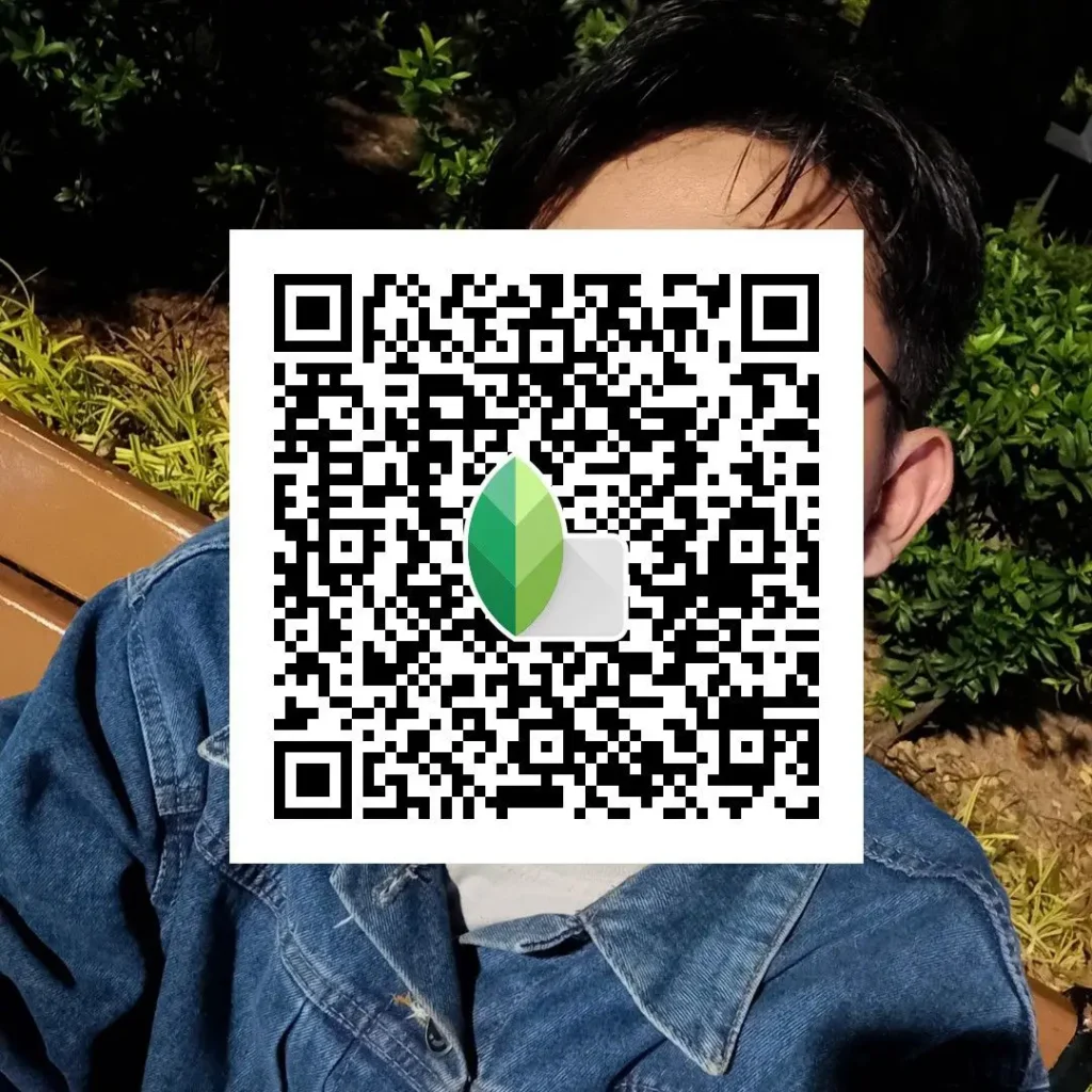 soft glow face smooth Snapseed QR code