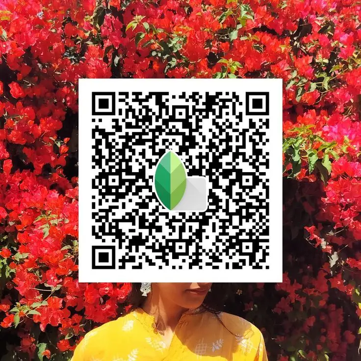 vibrant portrait Snapseed QR code