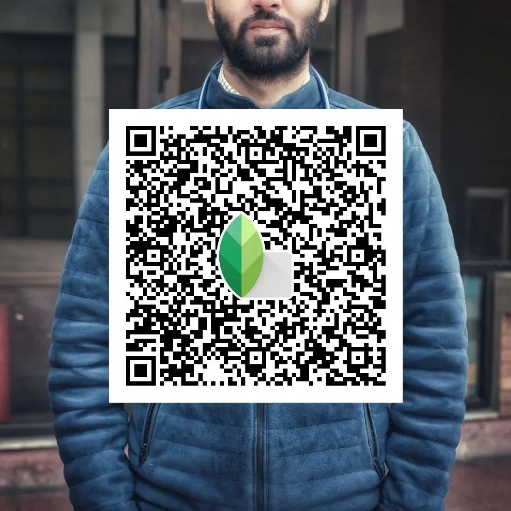 चेहरे को स्मूद करने वाला Snapseed QR कोड