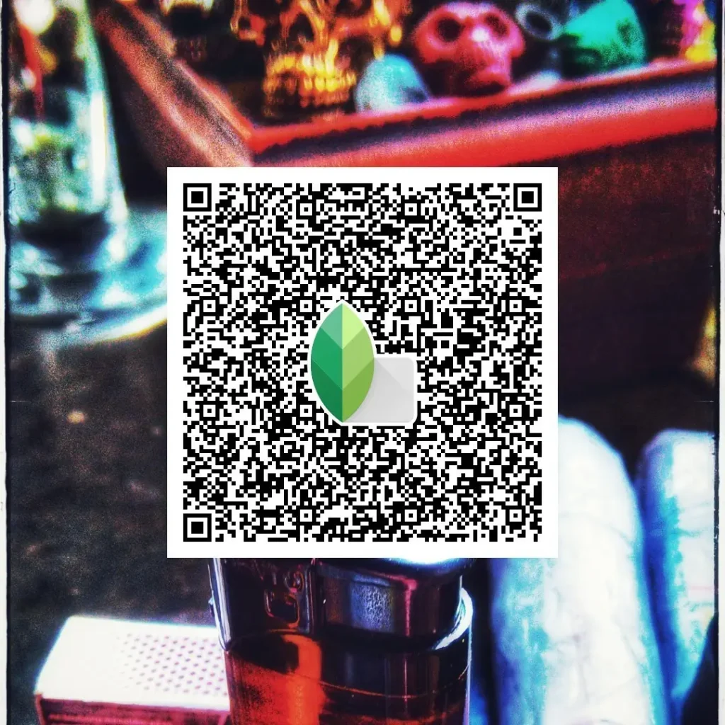 Aesthetic & Soft Snapseed QR Codes Blur Background
