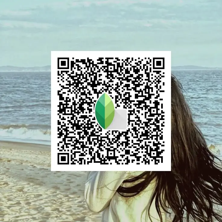 Beach photo edited using Snapseed QR Codes HD 4K