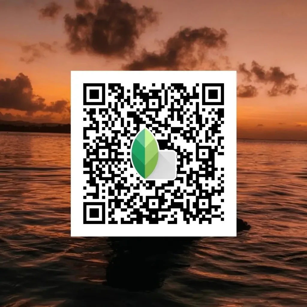 Beach-photo-editing-example-using-Snapseed-QR-code