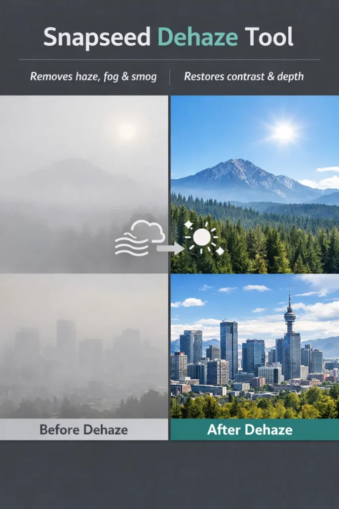 Snapseed Dehaze Affect- Before and After 