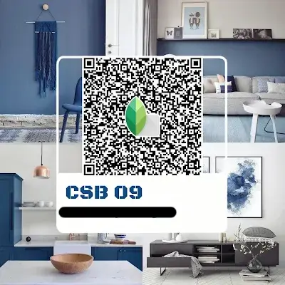 Blue Color Background Snapseed QR Codes