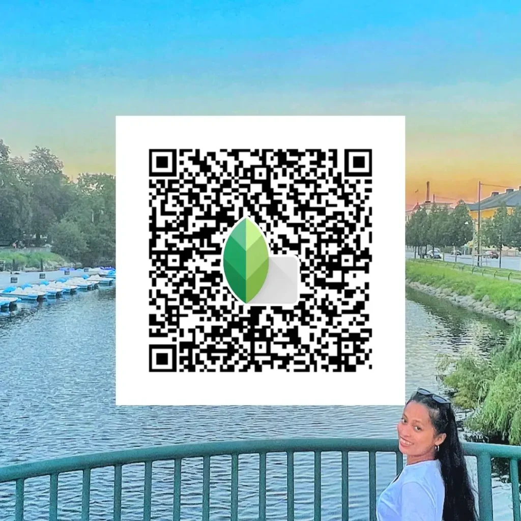 Car photoshoot ke liye Snapseed QR code