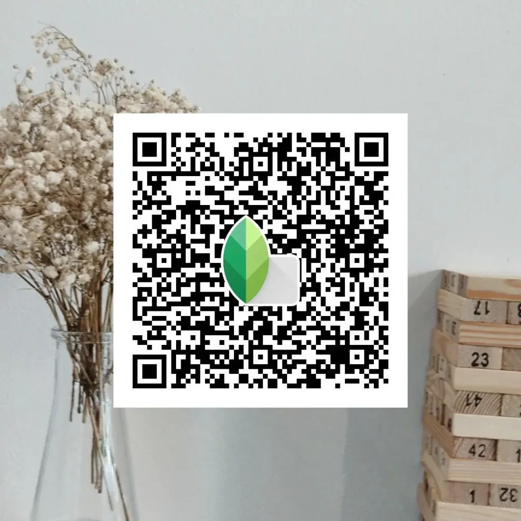 Clean background photo edited using Snapseed QR Codes HD 4K