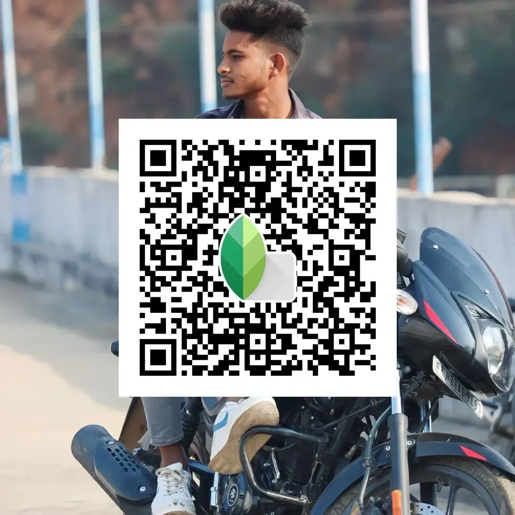 Clean bike photo Snapseed QR preset