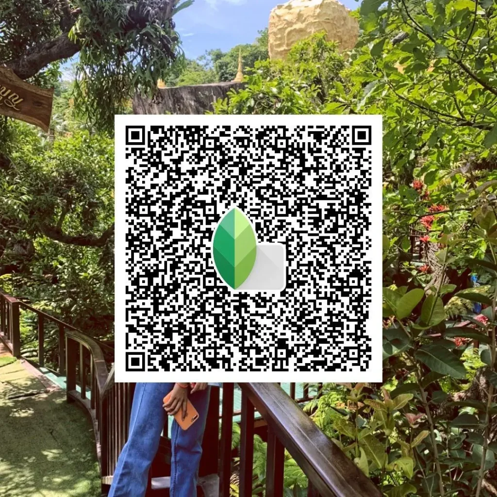 DSLR‑style background separation created with Snapseed QR code