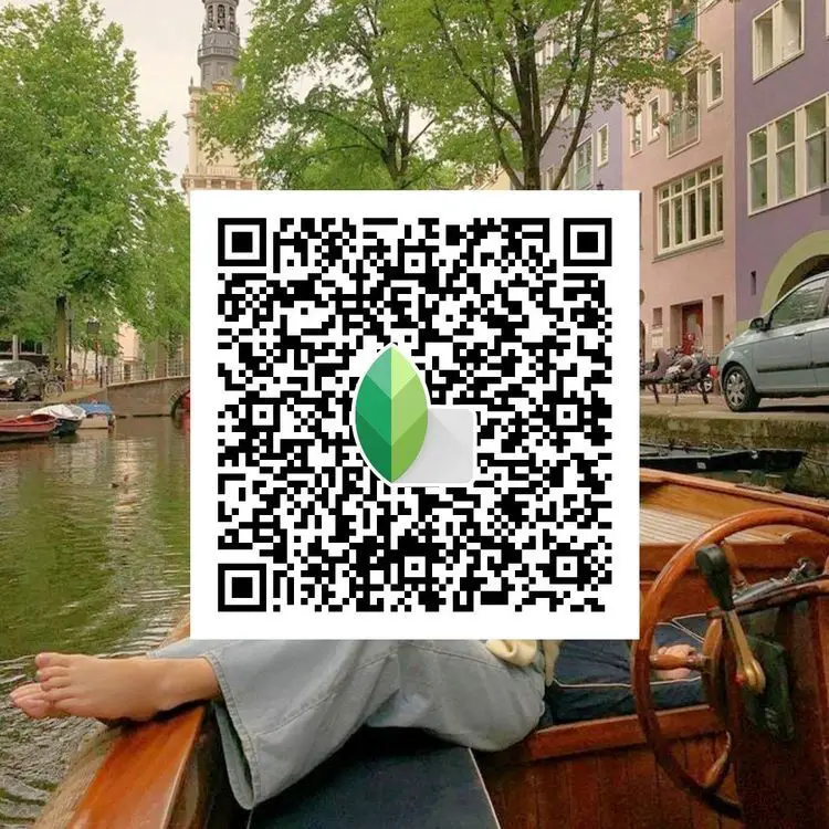 Documentary‑style cinematic Snapseed QR code