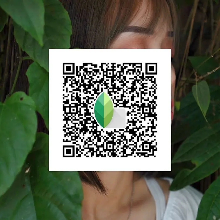 Facebook ke lie snapseed qr code