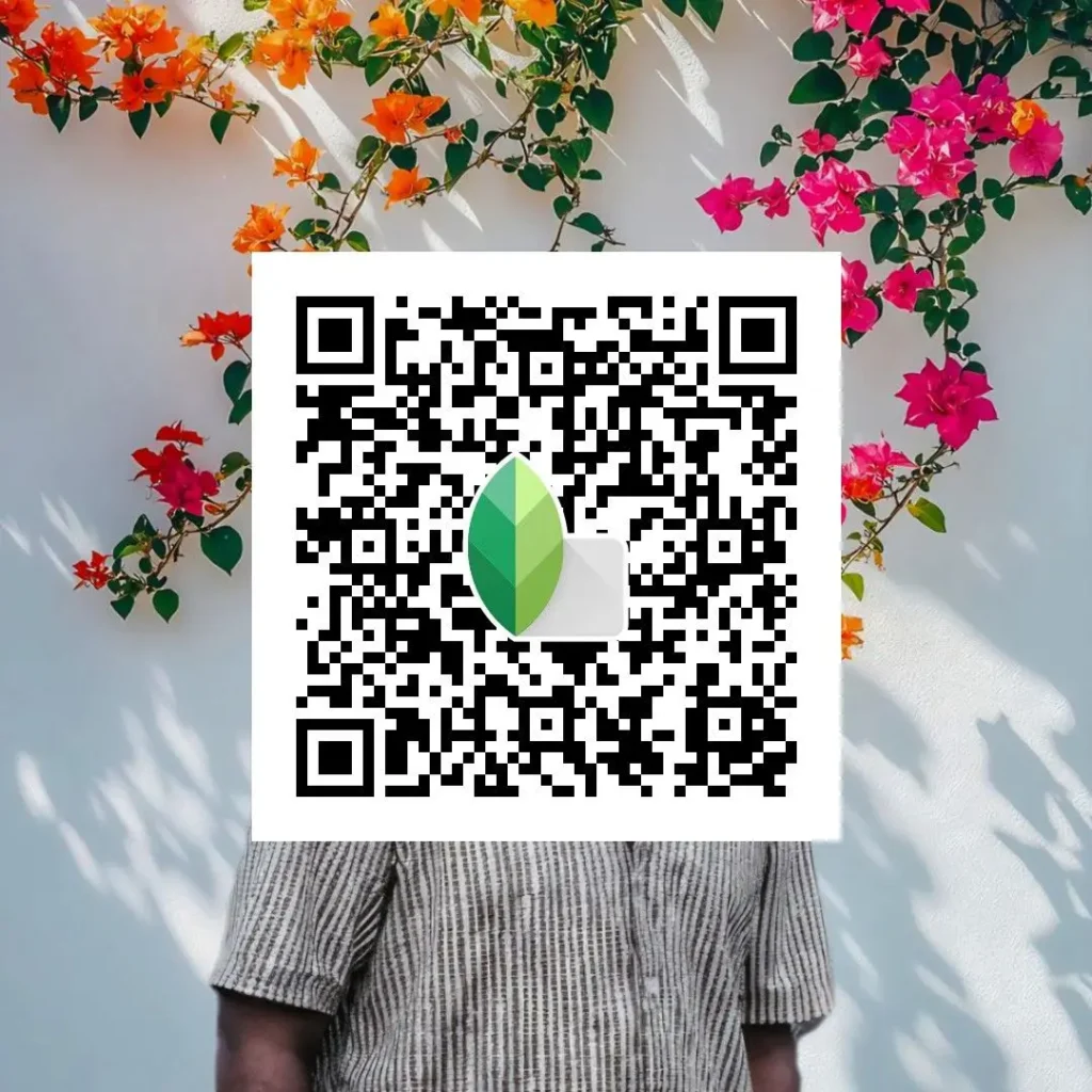 Film‑style color grading Snapseed QR code