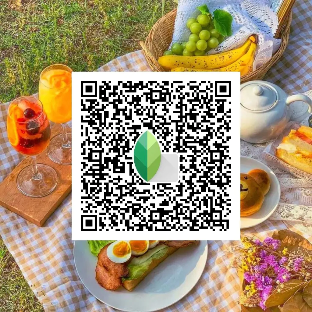 Film‑style food editing ke liye Snapseed QR