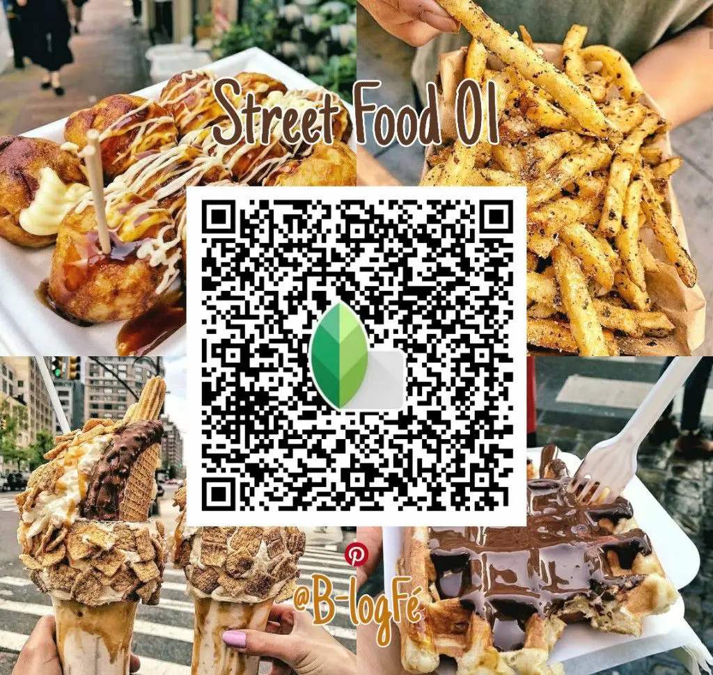Film‑style food photo editing Snapseed QR