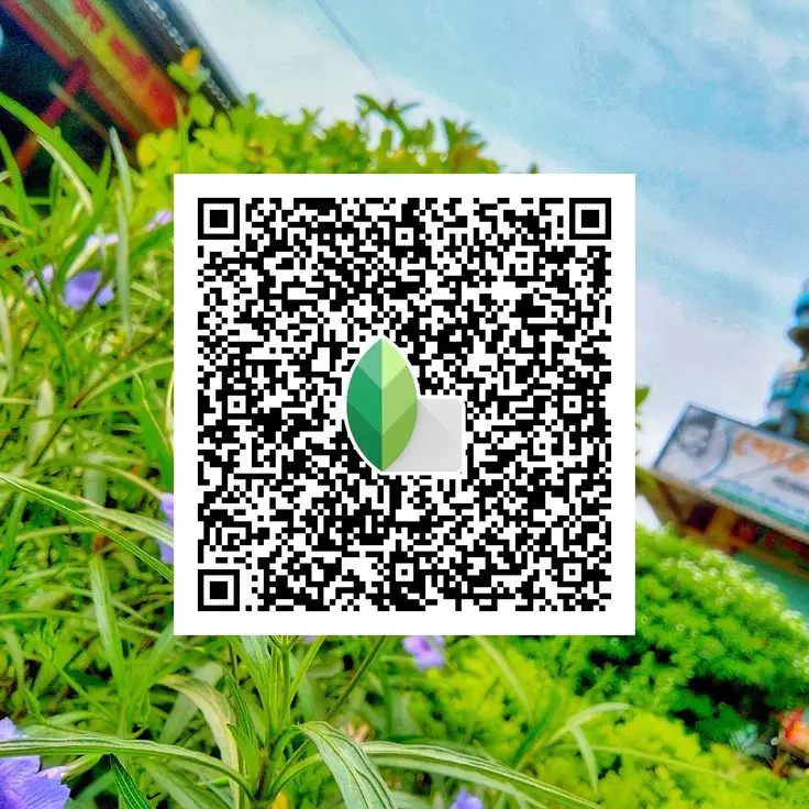 Green tone ke liye HD 4K Snapseed QR code