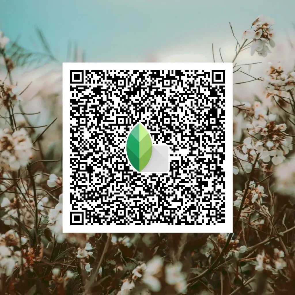 HD 4K Snapseed QR code preset for nature photography