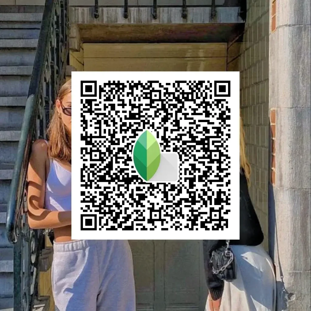 HD 4K Snapseed QR code preset for wedding photo with clear faces