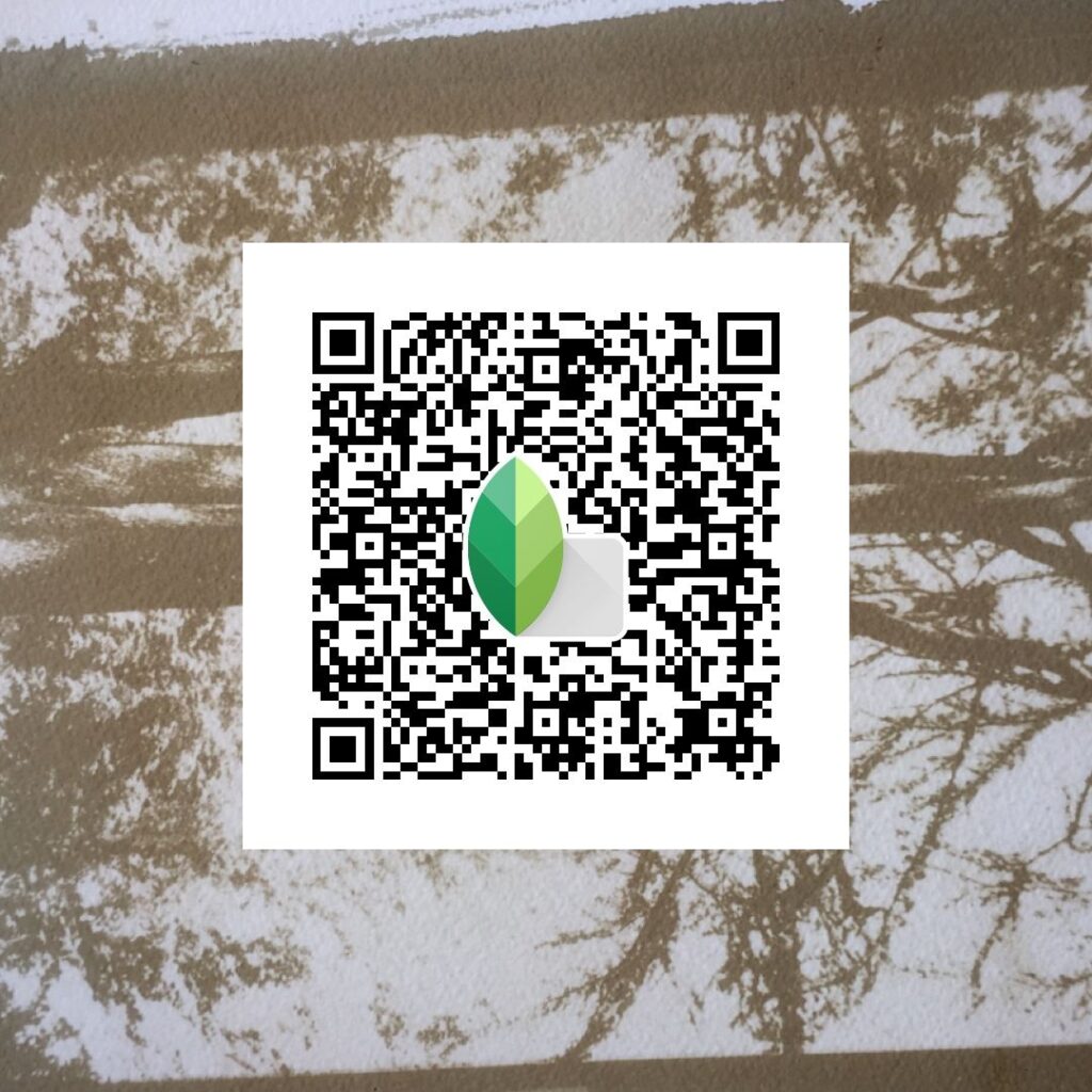 HD क्वालिटी बैकग्राउंड ब्लर Snapseed QR कोड