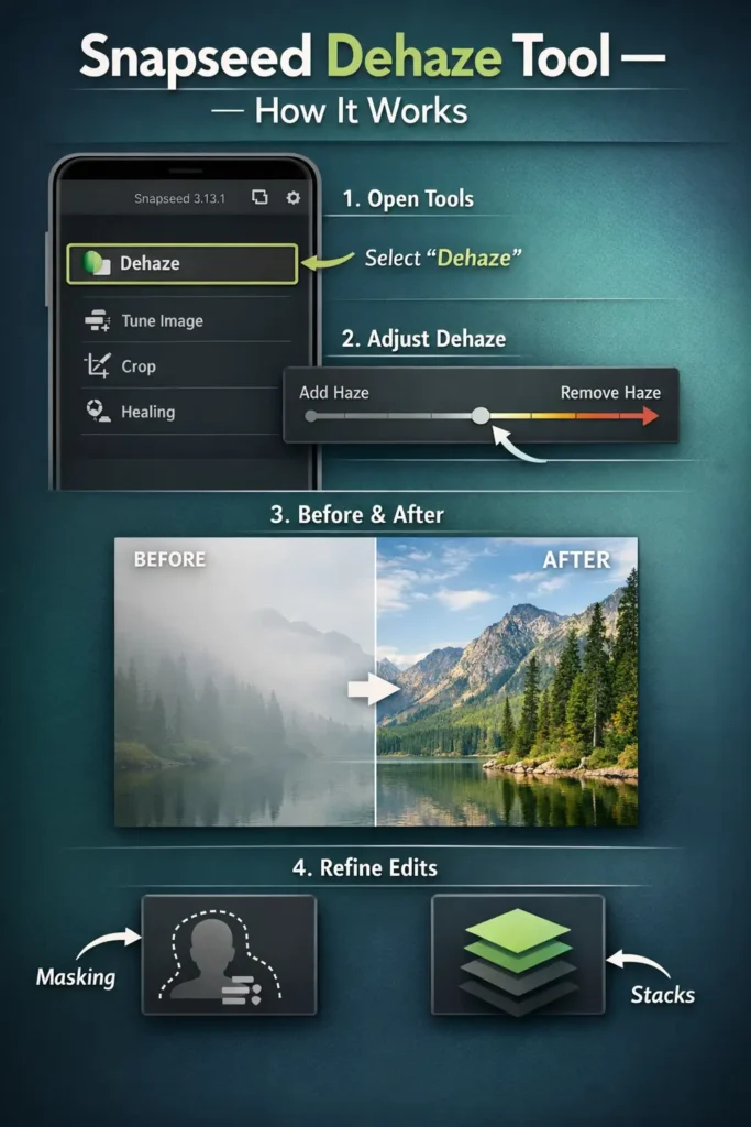 How the Snapseed Dehaze Tool Works