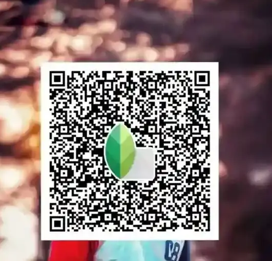 Instagram‑स्टाइल बैकग्राउंड ब्लर Snapseed QR कोड