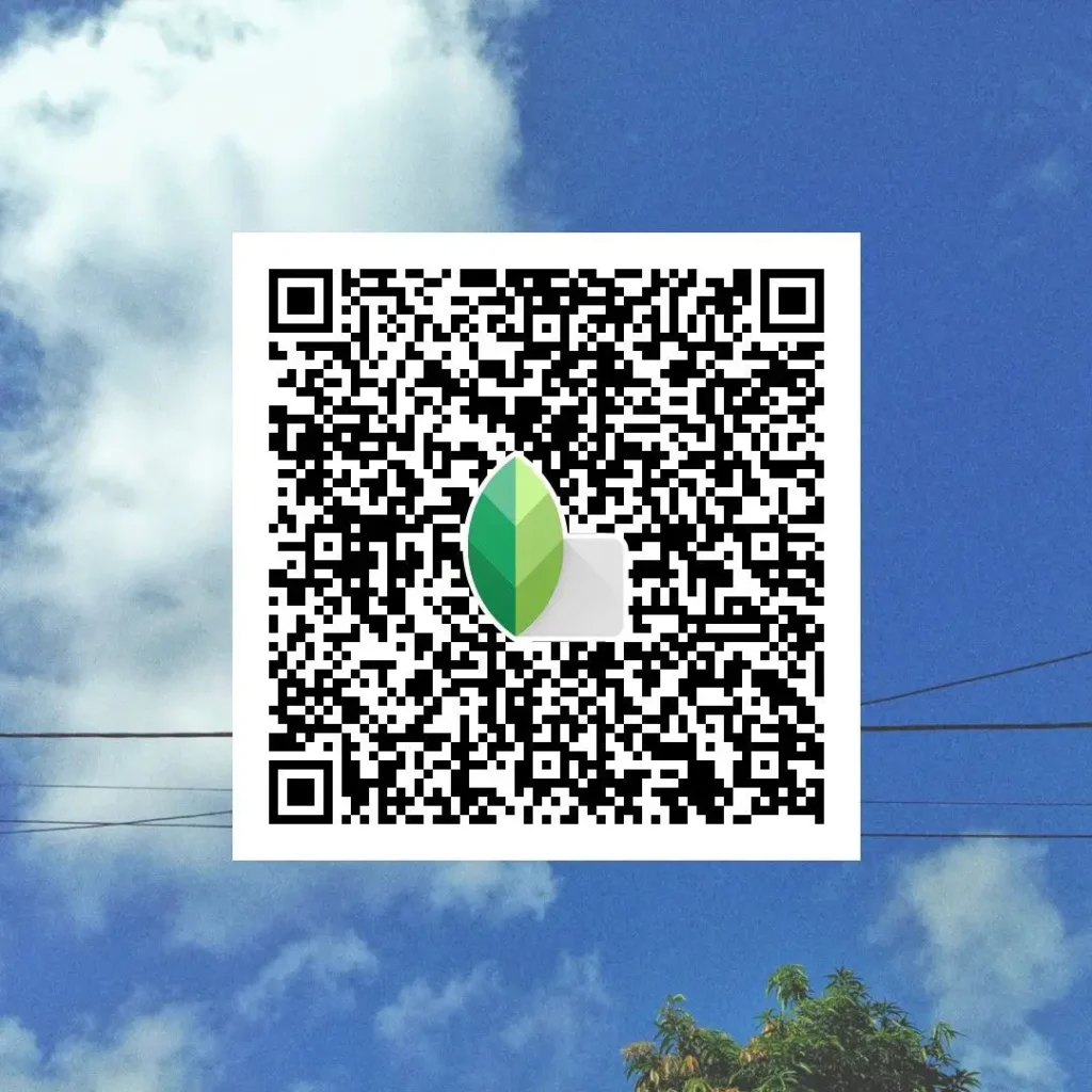 Sky photography enhanced with Snapseed QR code filters