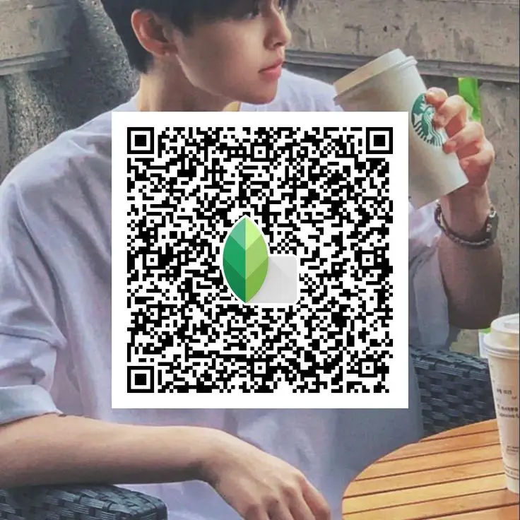 Snapseed DSLR QR code preset applied to mobile photo for camera‑like output