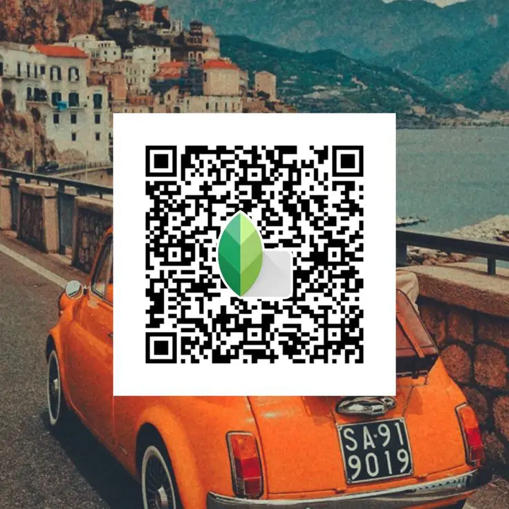 Snapseed QR Codes HD 4K se edit ki gayi car photo