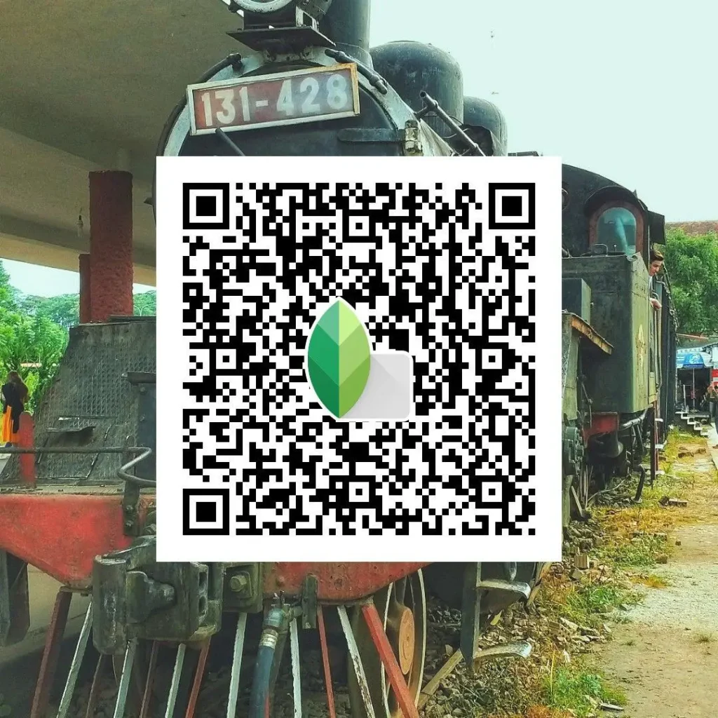 Snapseed QR code for street car photography