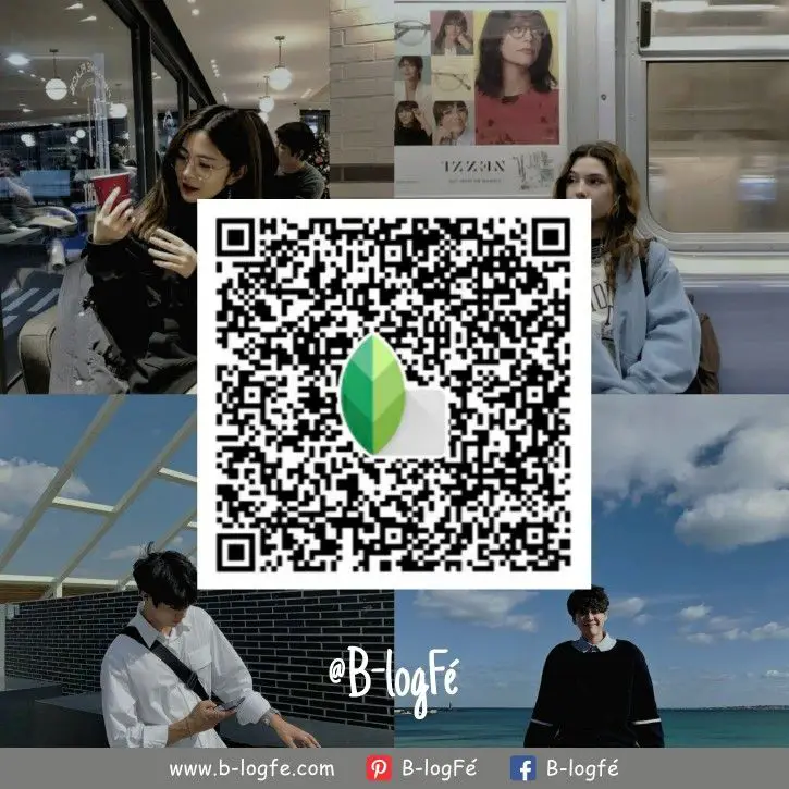Snapseed QR code preset maintaining natural skin color in portrait photography