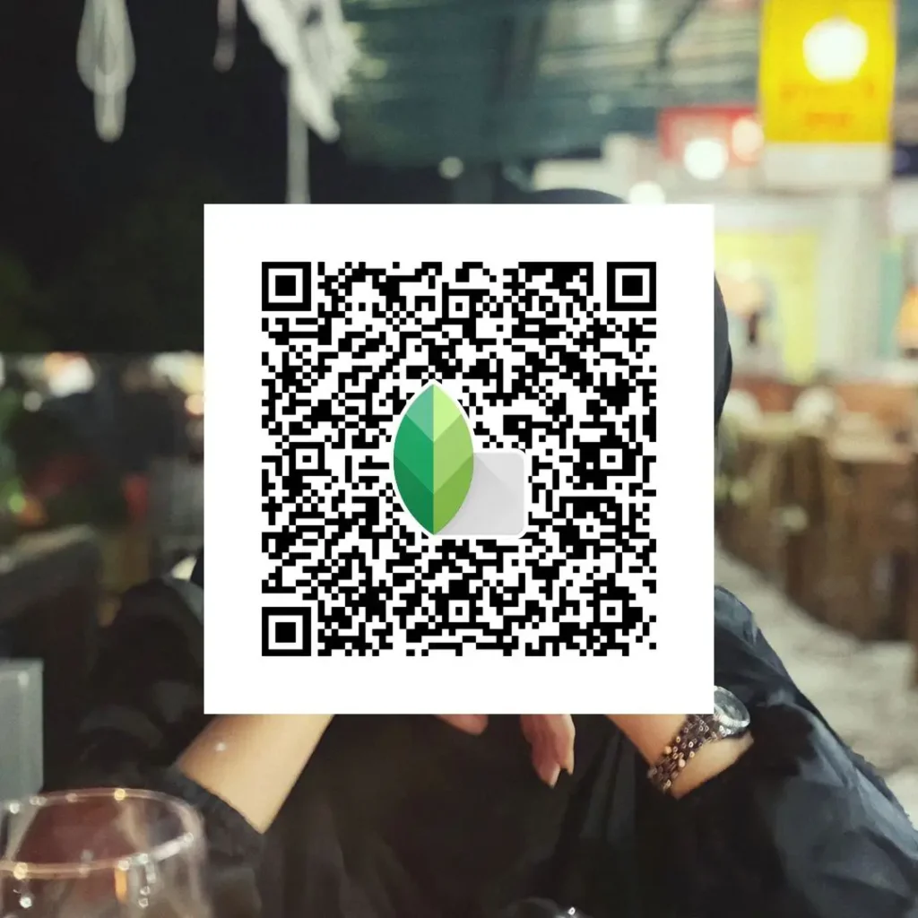 Snapseed QR codes for car street photos