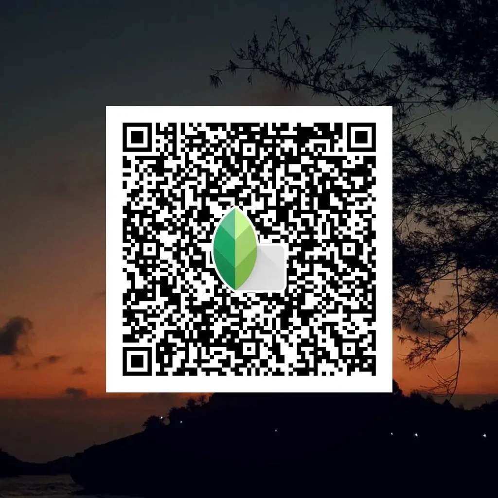 Sunset sky photo edited using Snapseed QR code presets