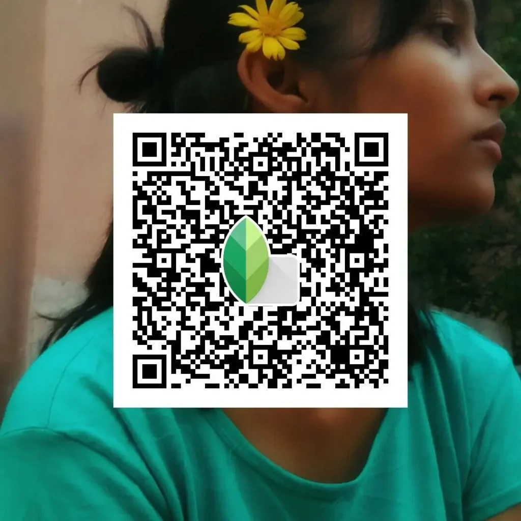 Texture aur depth ke liye Snapseed QR code