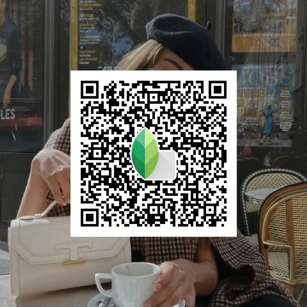 aesthetic vintage photo editing snapseed qr