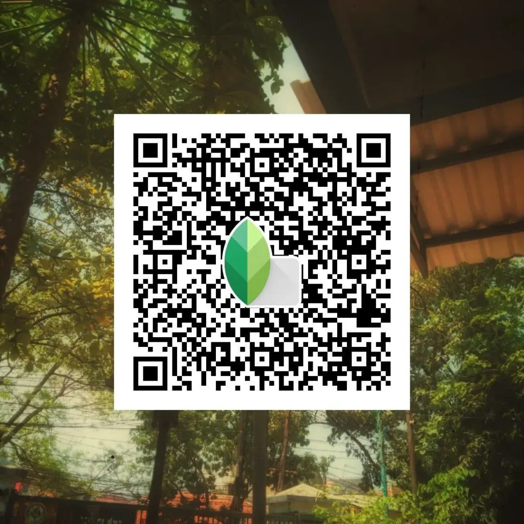 grain effect vintage snapseed qr codes