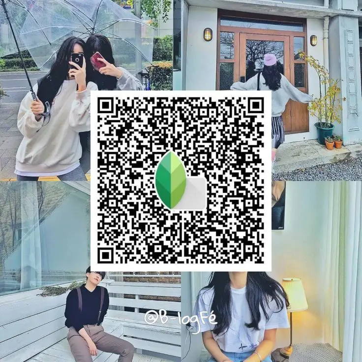 iPhone photo edited using iPhone‑optimized Snapseed QR code