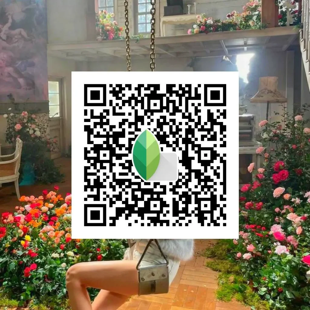 iPhone photo edited with clean Snapseed QR code preset