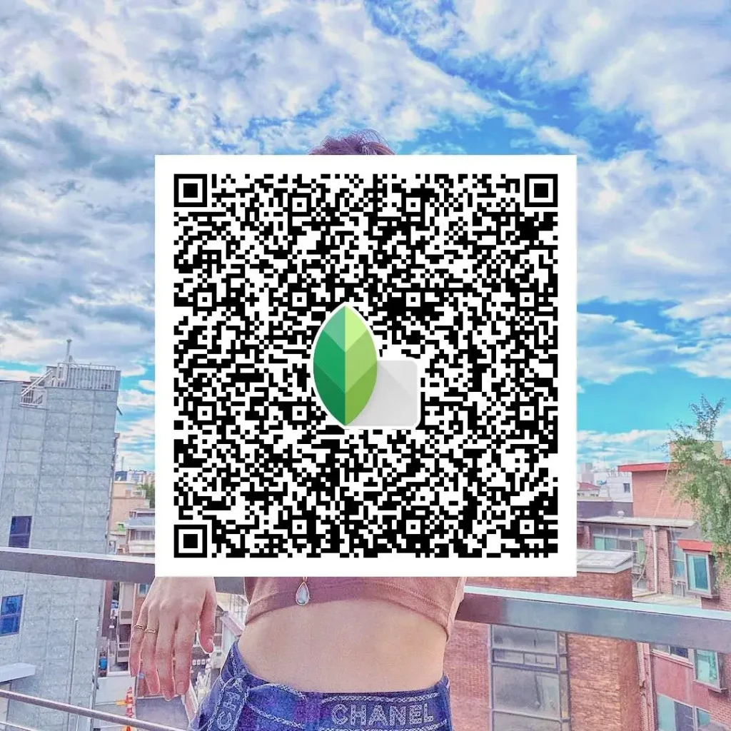 iPhone मॉडल पर Snapseed QR कोड का उपयोग