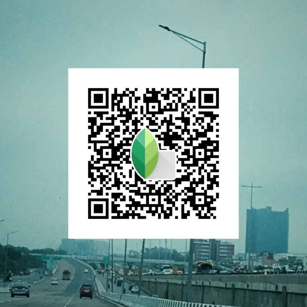 vintage grain look snapseed qr code