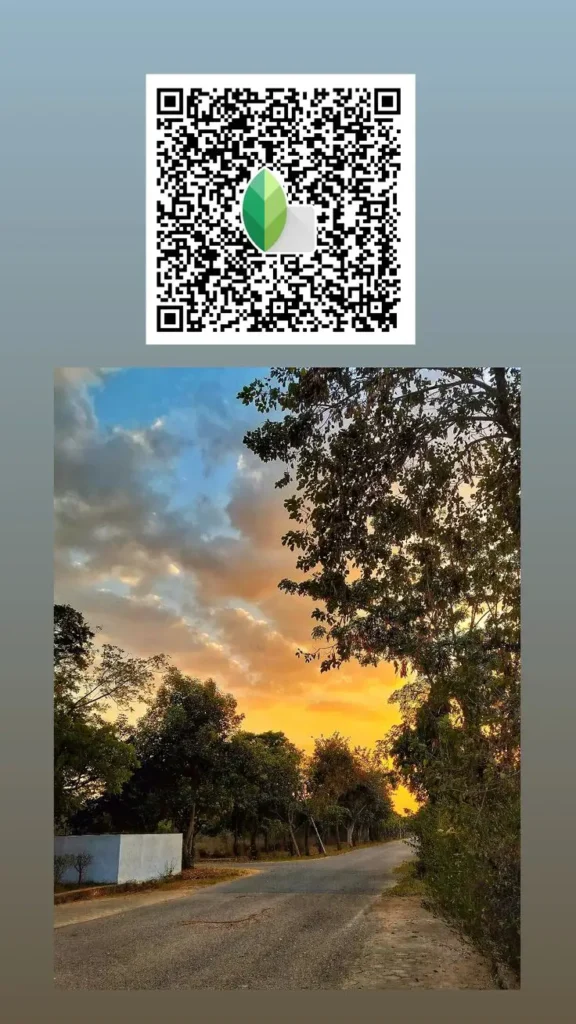 आसमान की फोटो के लिए HD Snapseed QR कोड