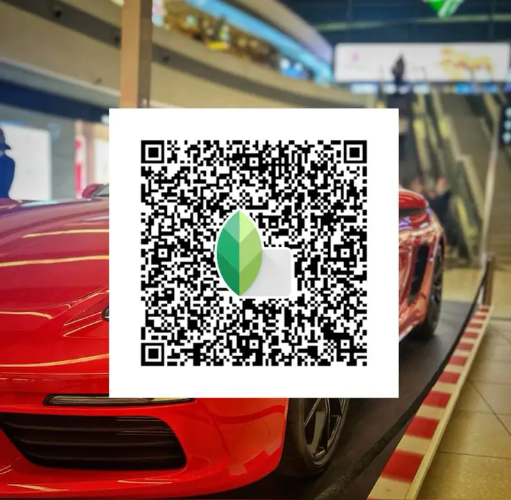 कार फोटो के लिए 4K Snapseed QR कोड प्रीसेट