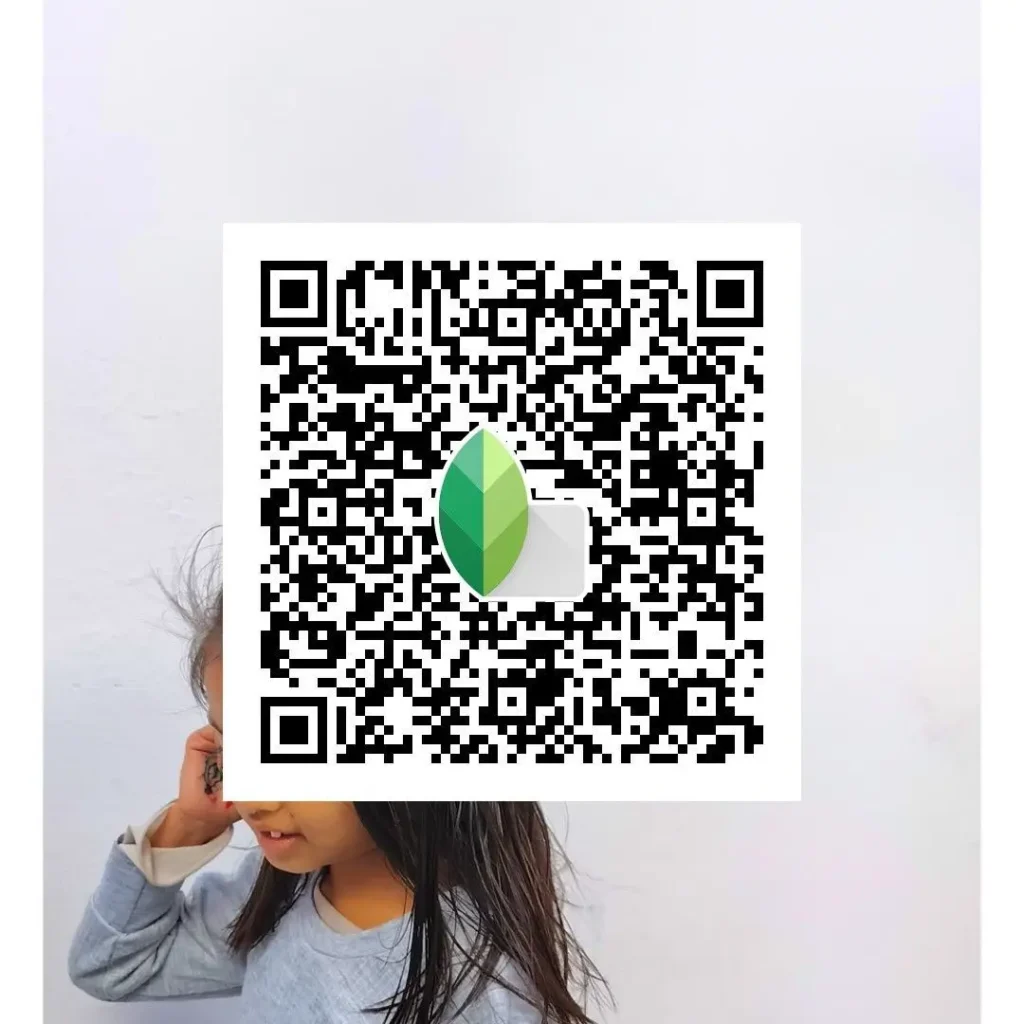 क्लीन बैकग्राउंड के लिए HD 4K Snapseed QR कोड