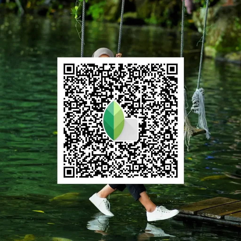 हल्के फिल्म‑स्टाइल टोन वाला Snapseed QR प्रीसेट