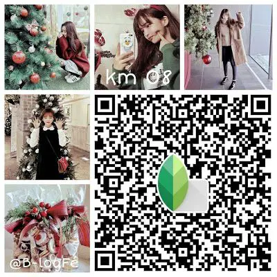 Red fashion style Snapseed QR code result
