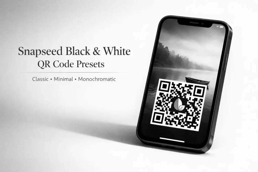 Snapseed Black & White QR Code Presets (Classic, Minimal & Monochromatic Photo Editing) 2 Snapseed Black & White QR Code Presets (Classic, Minimal & Monochromatic Photo Editing)