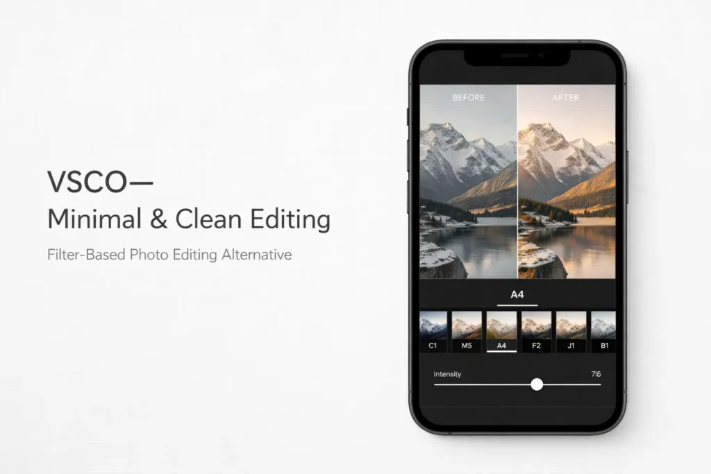 VSCO (Minimal & Clean Photo Editing Alternative)