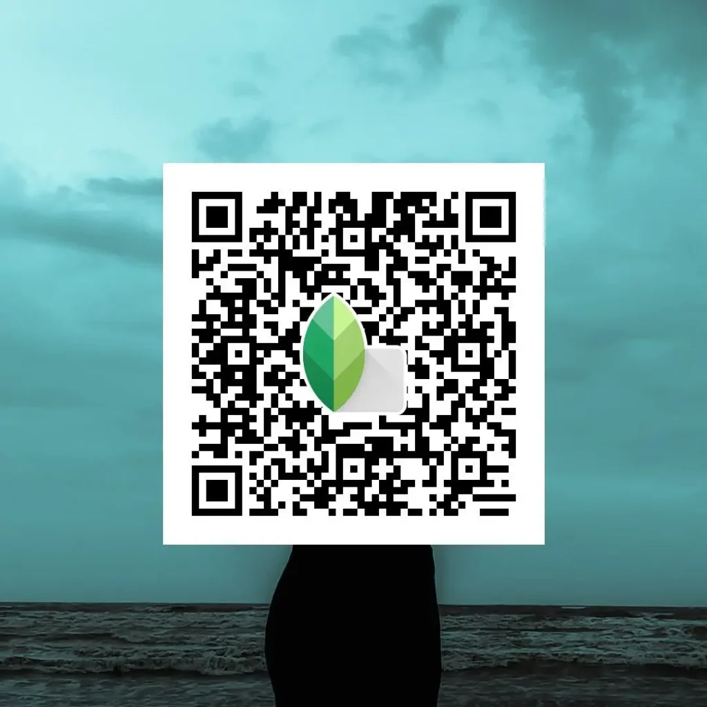 dark tone bw snapseed qr code