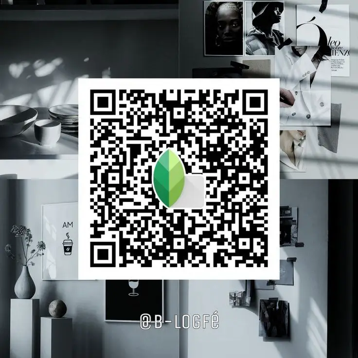 monochrome snapseed qr workflow